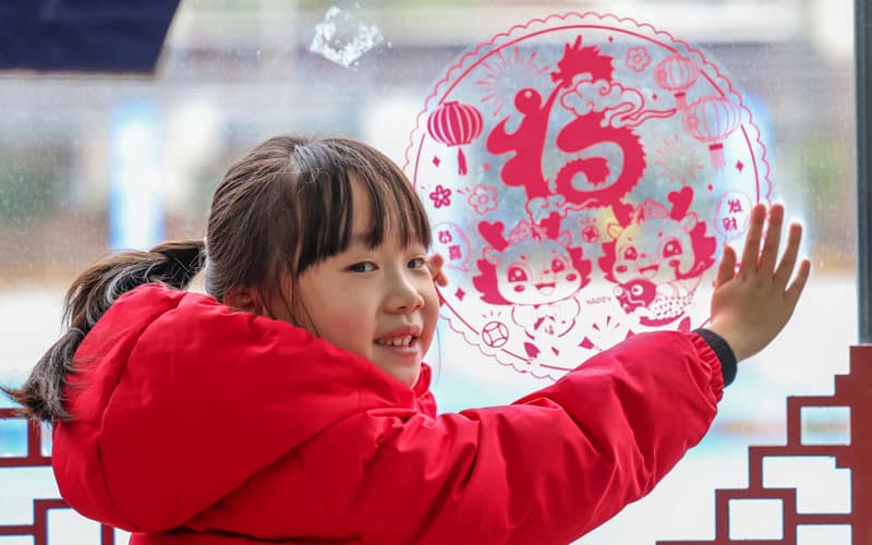 Chinese New Year Decorations Chinese Paper Cutting Dragon