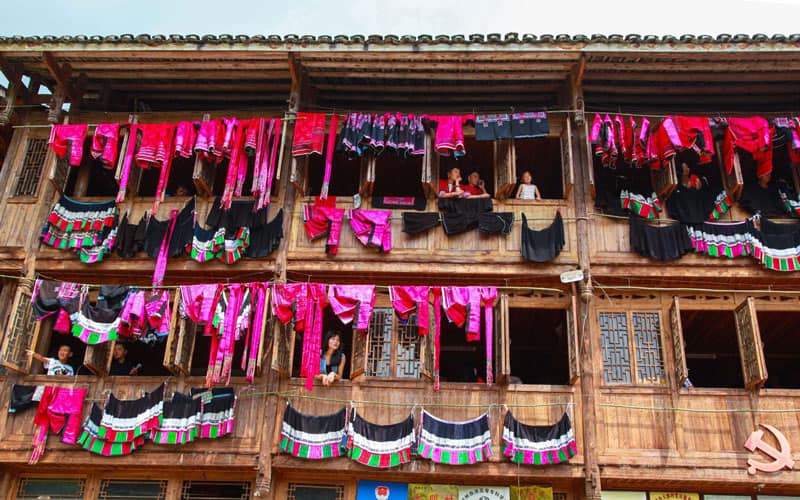 Yao People's Clothes Drying Festival in Longji