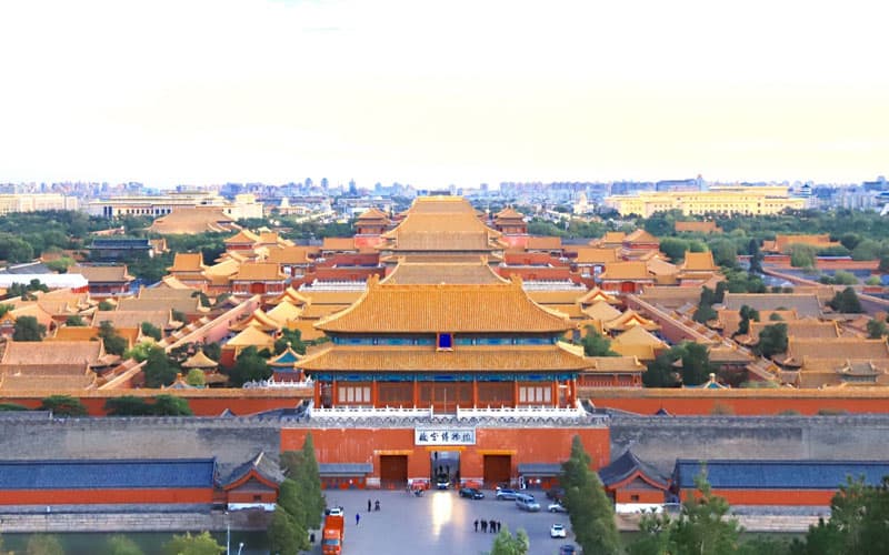 Forbidden City Birds' Eye View from Jingshan Park