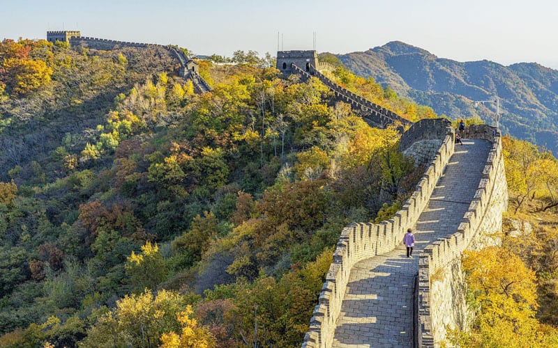 Mutianyu Great Wall Mountain Scene